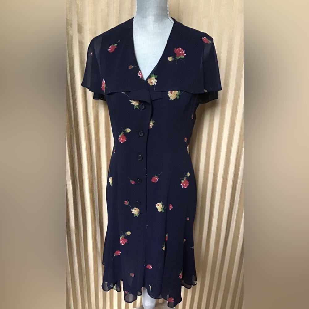 Vintage Gillian  Sleeveless  Floral Dress